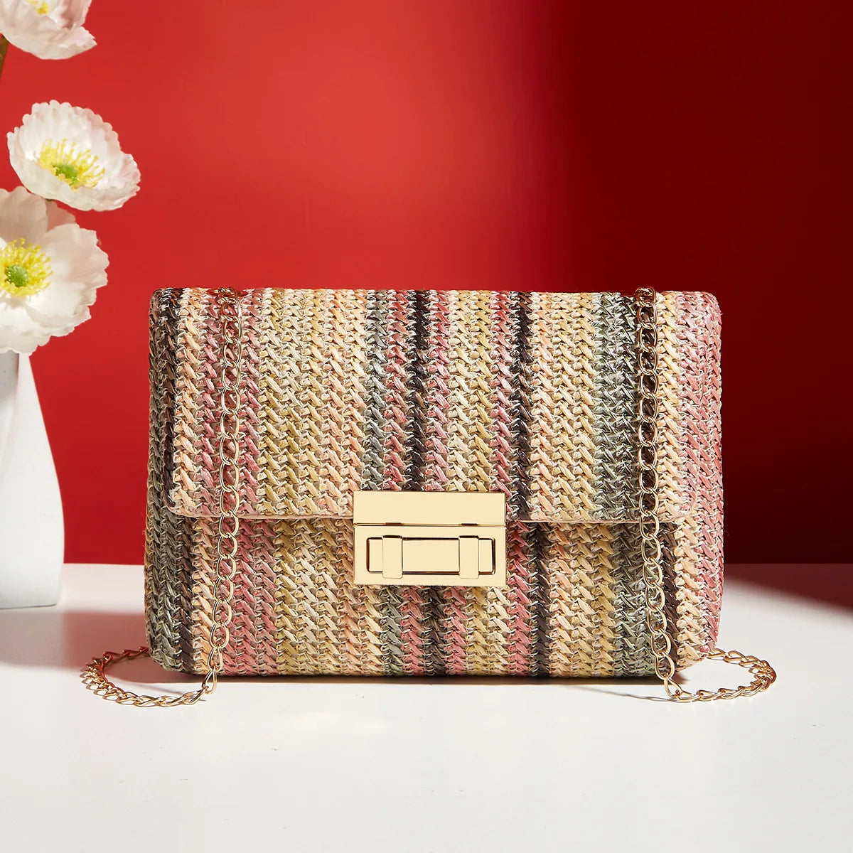 Bolso Crossbody Elegante para Mujer – Correa de Cadena