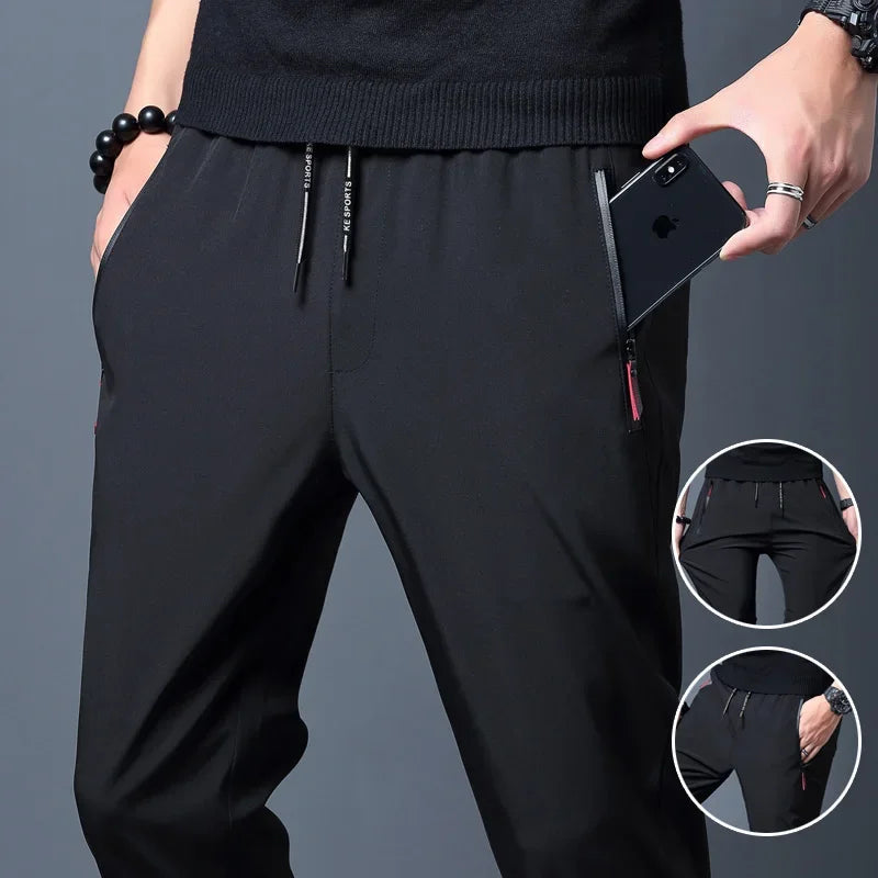 Pantalón Casual Slim para Hombre – Cintura Elástica