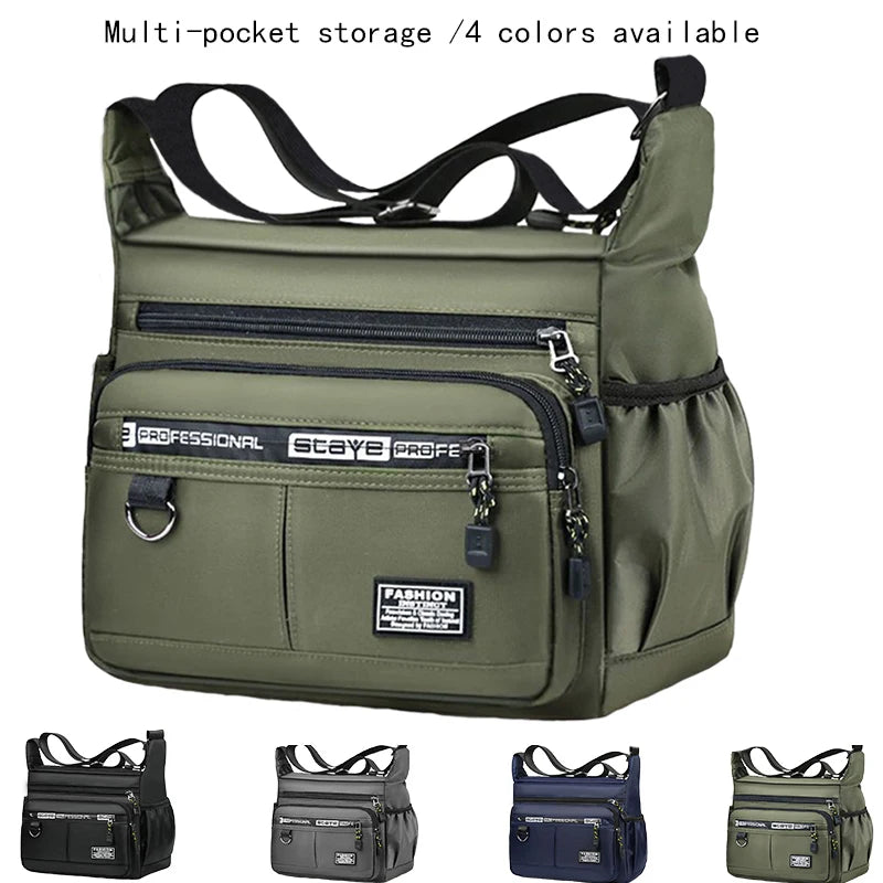 Bolso Crossbody para Hombre – Múltiples Bolsillos y Correa Ajustable