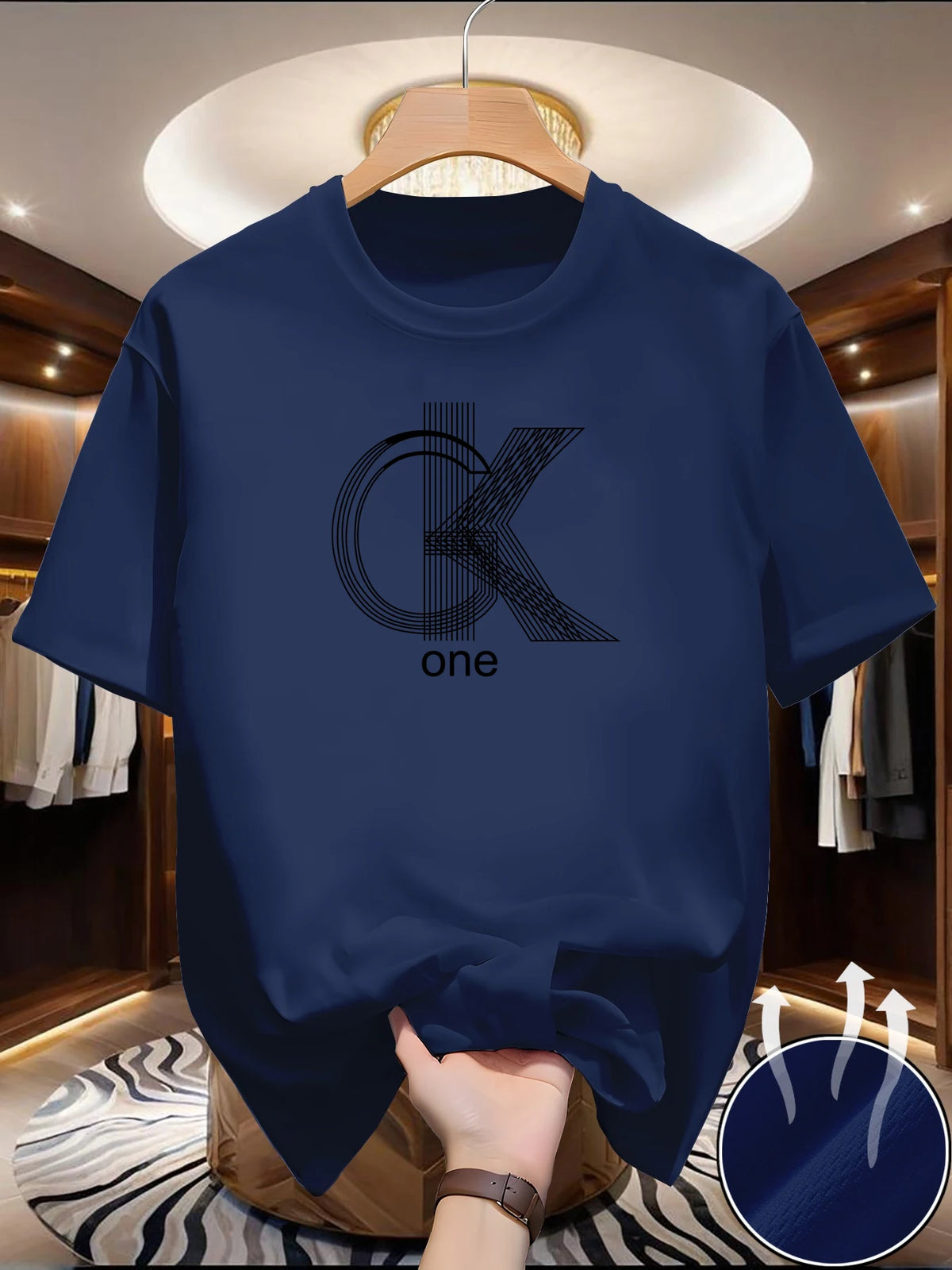 Camiseta Gráfica Casual para Hombre – Cómoda y Transpirable