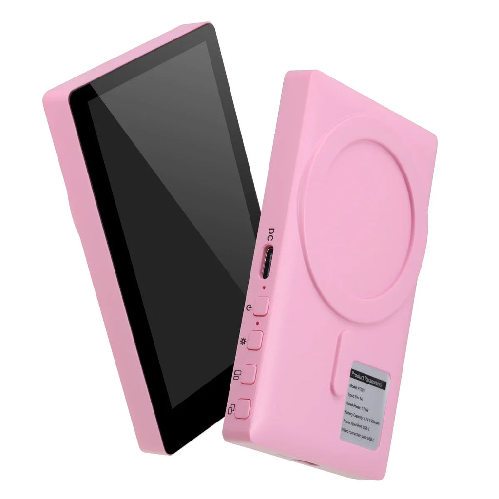 Wireless Monitor Rear Camera Screen Smartphone Selfie Magnetic Screen For Vlog Live Stream Video Recording Outdoor Selfie tool