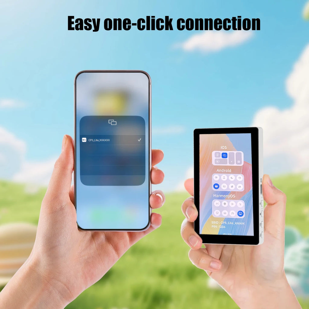 Wireless Monitor Rear Camera Screen Smartphone Selfie Magnetic Screen For Vlog Live Stream Video Recording Outdoor Selfie tool
