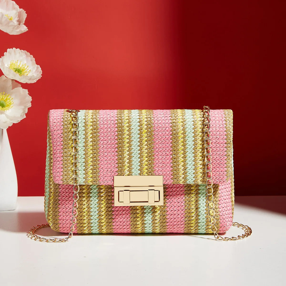 Bolso Crossbody Elegante para Mujer – Correa de Cadena