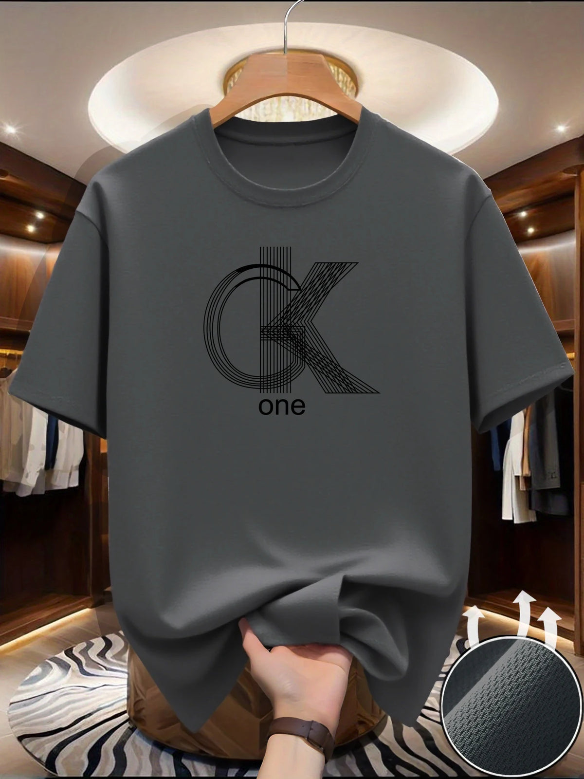 Camiseta Gráfica Casual para Hombre – Cómoda y Transpirable