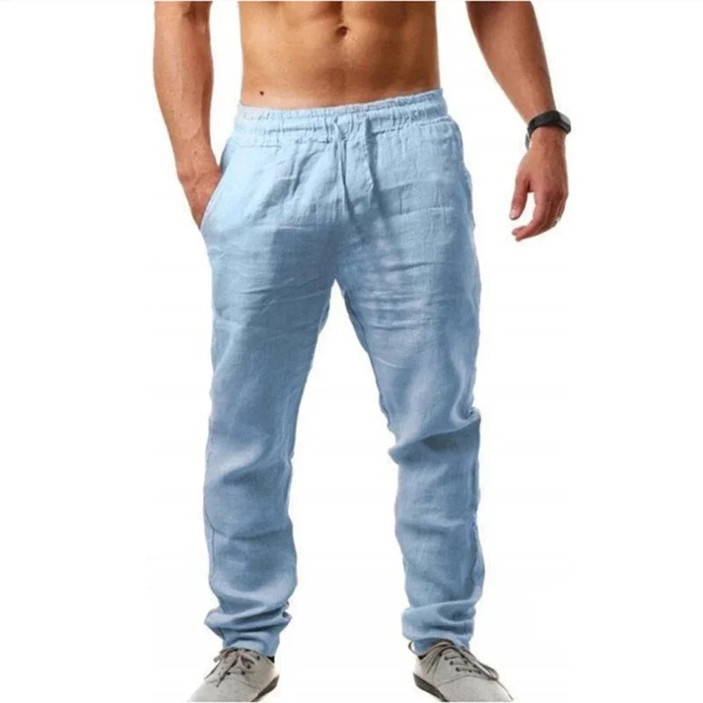 Pantalón Casual Ligero para Hombre – Cintura Elástica