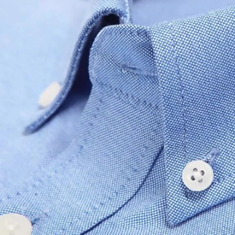 Camisa Oxford de Manga Larga para Hombre – Casual y Elegante