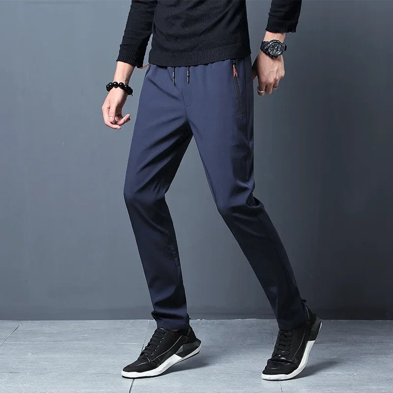Pantalón Casual Slim para Hombre – Cintura Elástica